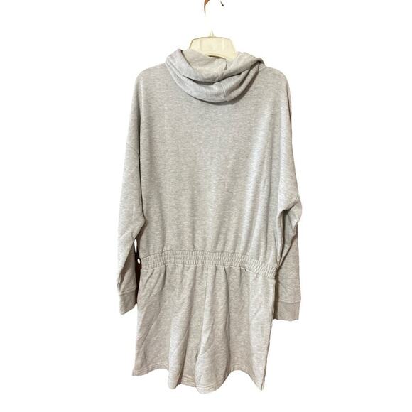 RAILS Women’s Nicola Hooded Romper Sz L Jumpsuit Heather Gray Zip 4” Inseam - Picture 5 of 10